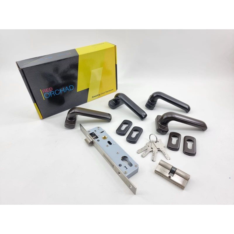 Kunci Pintu Almunium / Lever Set Orchad A31 Kunci pintu aluminium Handle LHR Orchad A31 (kunci Pintu