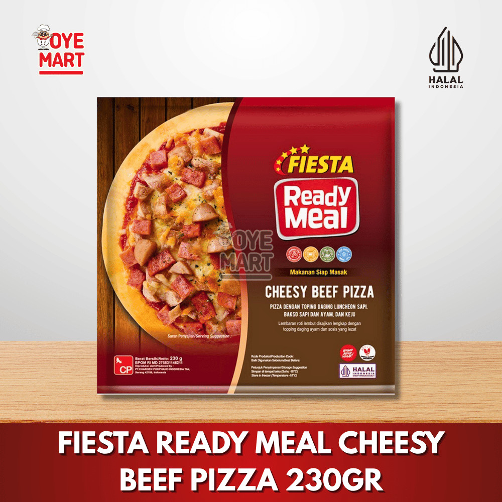 

FIESTA CHEESY BEEF PIZZA 230GR / PIZZA KEJU