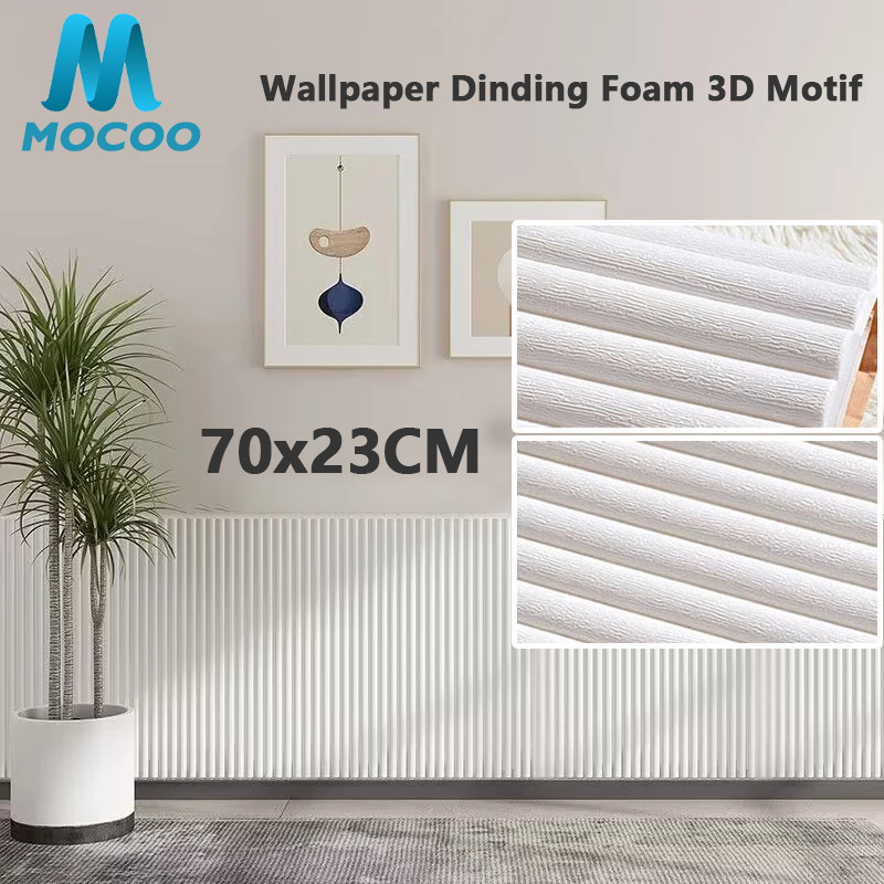 Wallpaper Dinding Foam 3D Motif 70x70CM Walpaper Stiker Dekorasi Kamar