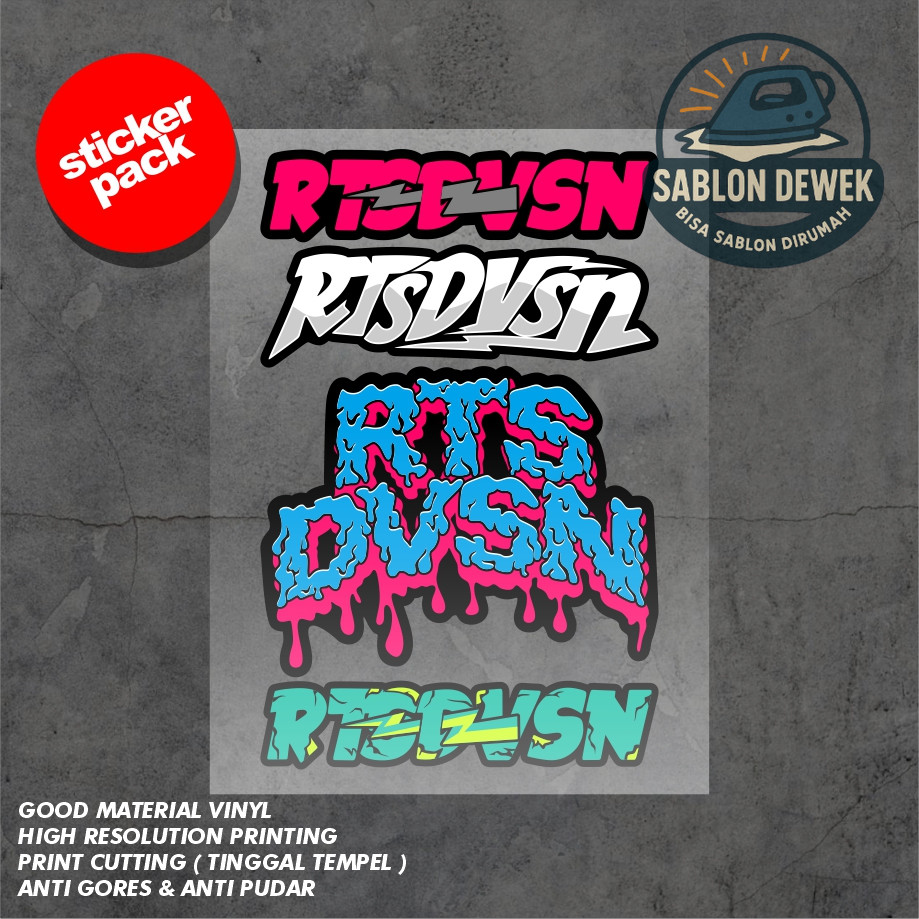 

Stiker Pack RTSDVSN Print Cutting Tinggal Tempel