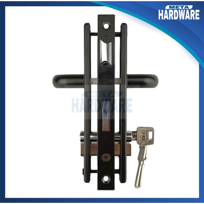Handle Kunci Set Pintu Aluminium 3" Type 9055 Merk Hampton 2170 Black