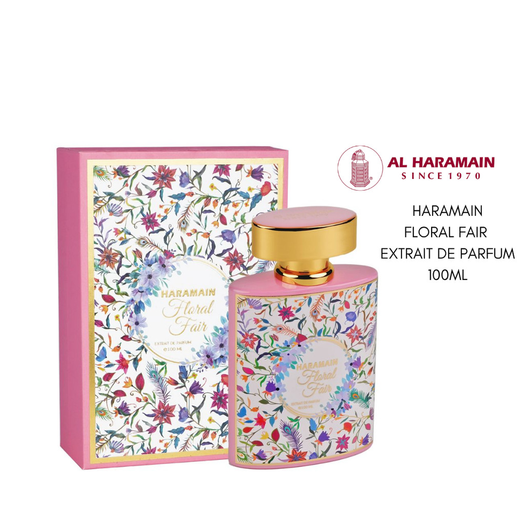 Haramain Floral Fair Extrait De Parfum 100ml | Dupe Guerlain Idylle Parfum Bunga Lembut Wanita
