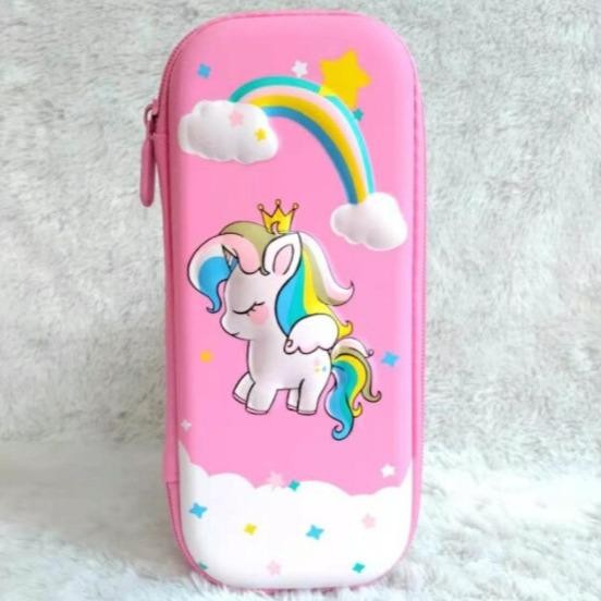 

Terlaris ~[BIG SALE] Tempat Kotak Pensil Anak Karakter Astronot unicorn 3D Waterproof BCS02 - UNICORN STAR