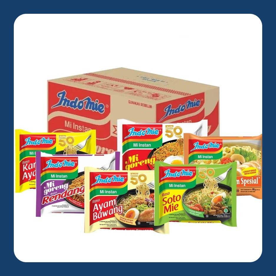 

INDOMIE (1LUSIN) GORENG KUAH AYAM BAWANG KARI KALDU SOTO ALL VARIAN