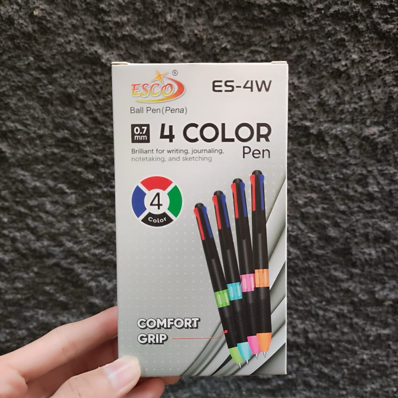 

[LUSIN/12PCS] Bolpen/ pulpen ESCO ES4W