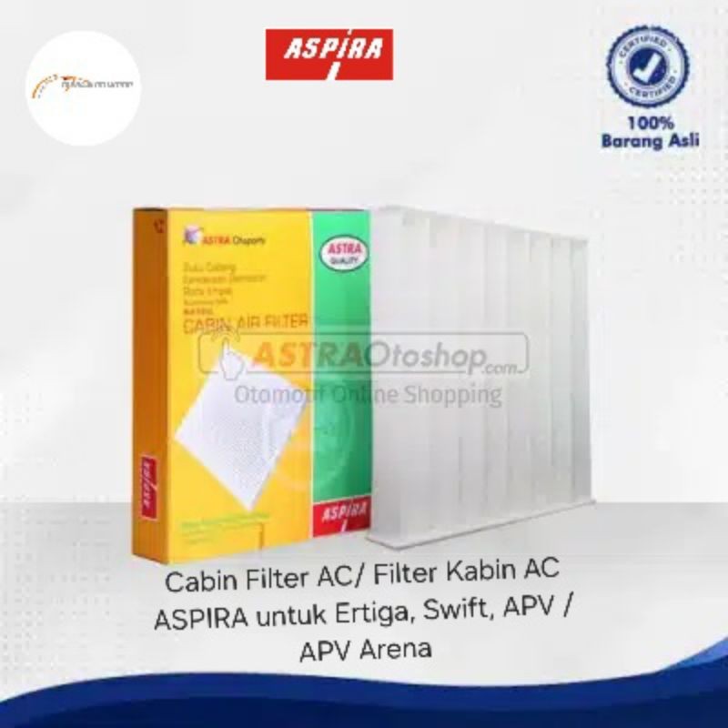 Cabin Filter AC/ Filter Kabin AC ASPIRA untuk Ertiga, Swift, APV / APV Arena