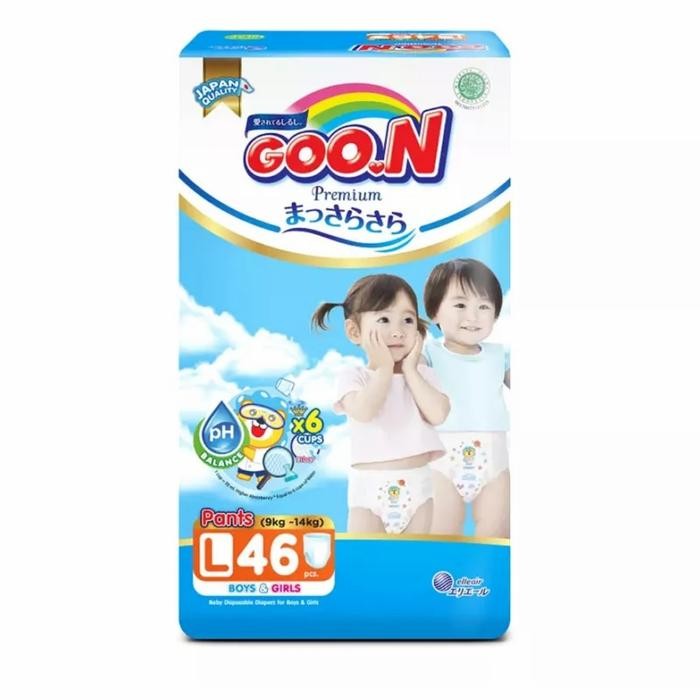 Ready GOON PREMIUM POPOK MASSARA SARA SUPER JUMBO PANTS XXL36 XL42 L46 M56 - L 46 terjamin