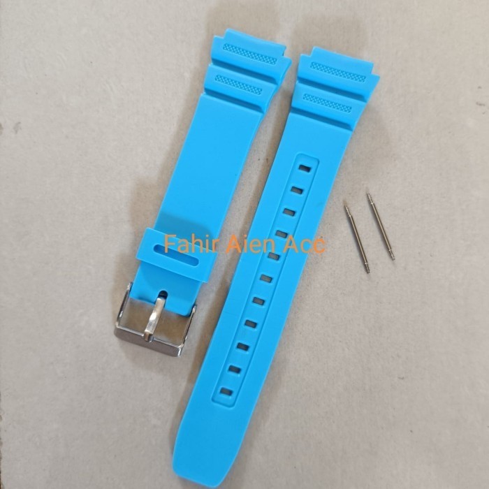 TALI JAM TANGAN CASIO AE1300 TALIJAM RUBBER WATCH CASIO - Biru Tosca