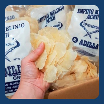 

Emping Aceh Kualitas Super Emping Grade A Super Tipis Melinjo Aceh 500 gr gram gurih renyah