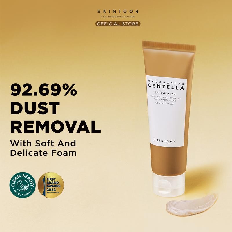 

SKIN1004 Madagascar Centella Ampoule Foam 125ml Cleansing Facial Perawatan Wajah Kering Berminyak Cleanser Membersihkan Kotoran