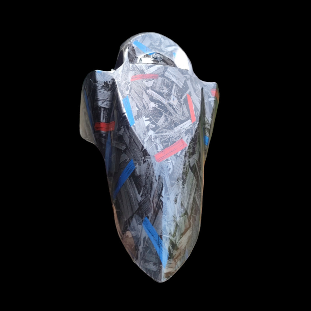 Forged merah biru Spakbor depan bawah beat karbu AES VARIASI 27 RACING
