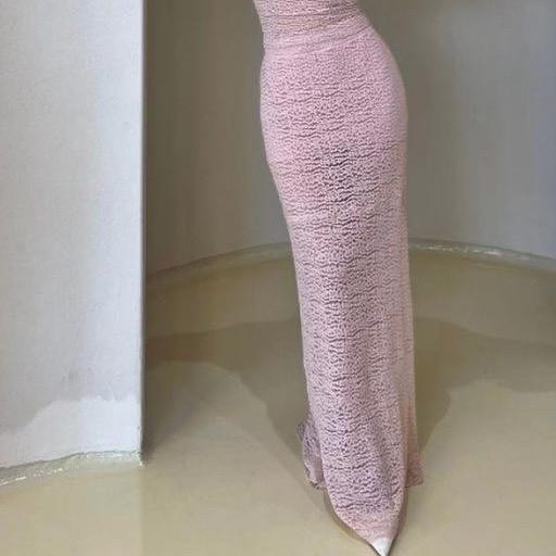 [PEONYPOPPIES] DAISY LACE LONG SKIRT | Lace Skirt Brukat Rok Panjang - PINKEU