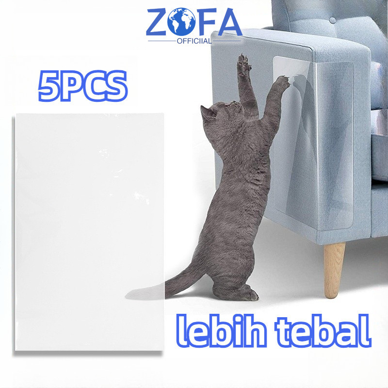 5PCS Stiker Pelindung Sofa Kucing Kuku Stiker PVC Anti Gores- Sticker Anti Cakaran Kucing