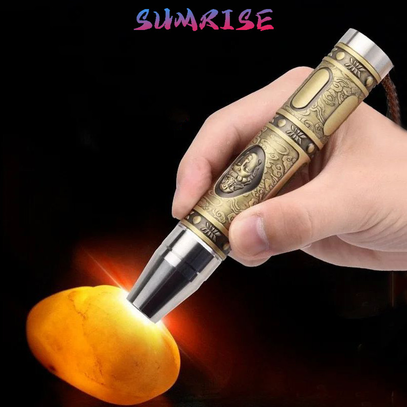 Senter Identifikasi Batu Akik/Jade Super Terang UV 365nm Fitur Deteksi Uang Palsu