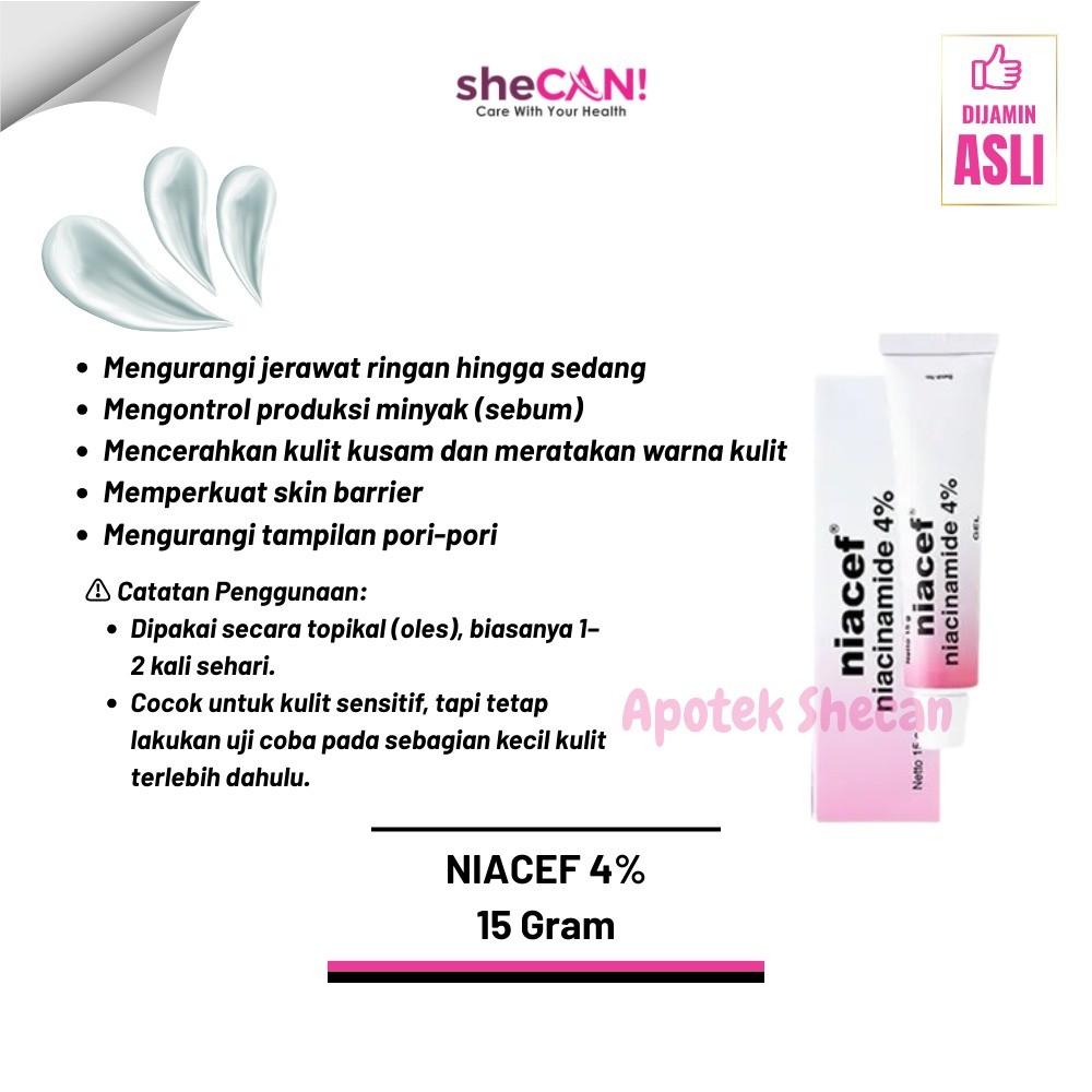 NIACEF 4% NIACINAMIDE / Niacef 4% Gel 15gram