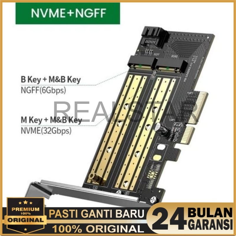 Ugreen Adapter PCIE to SSD M2 NVME Express 32Gbps PCI-E X4/8/16 - Ugreen 70503 70504 Pci E