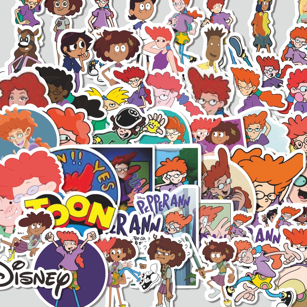 

Stiker Cutting Pack Sticker Kartun Pepper Ann Isi 100Pcs Series Aesthetic Lucu Keren Untuk Koper Bahan Vynil