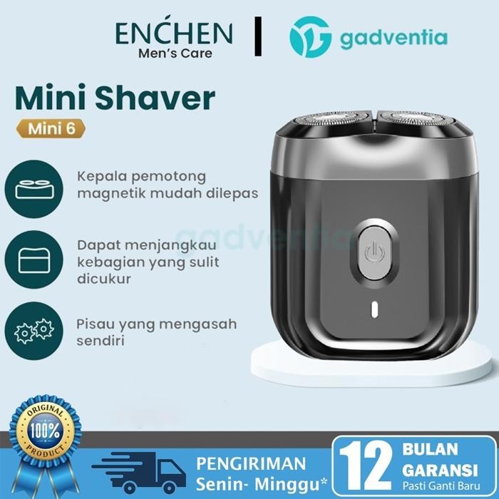 ENCHEN Mini 6 Shaver Alat Pencukur Jenggot Kumis Elektrik Waterproof - Enchen Mini 6