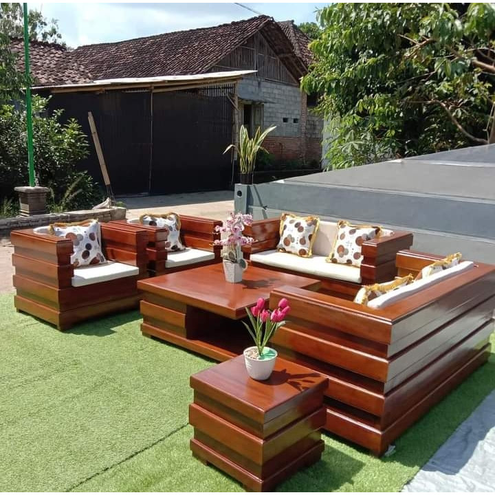 Kursi Tamu Kayu Jati Box Jumbo