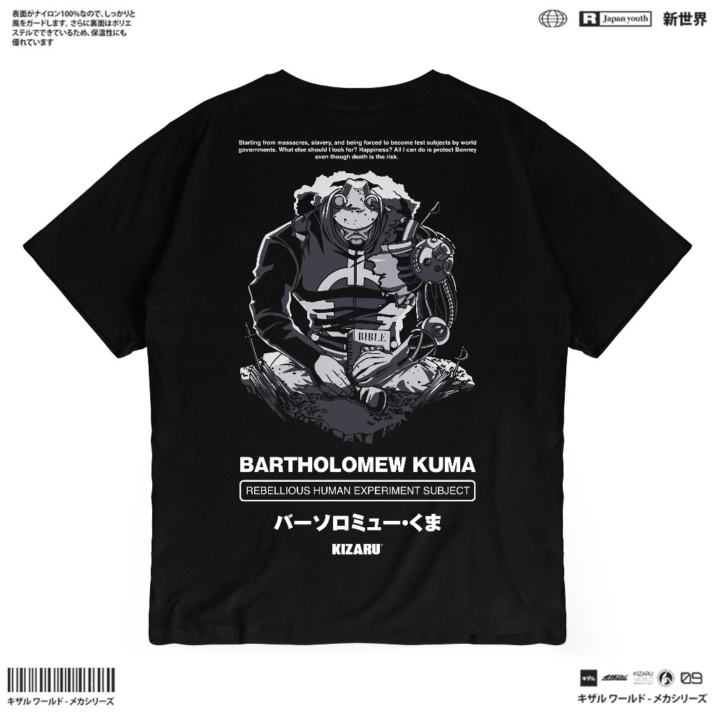 【FAD】 KIZARU Kaos Anime One Piece REBELLIOUS KUMA