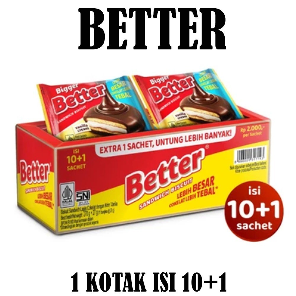 

BETTER SANDWICH BISCUIT VANILLA CREAM ISI 10