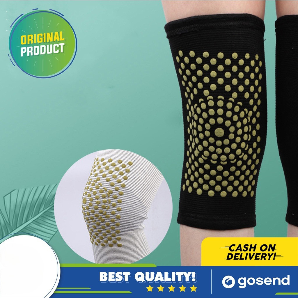 Sepasang Deker Pemanas Lutut Turmalin Kesehatan Original Ehs