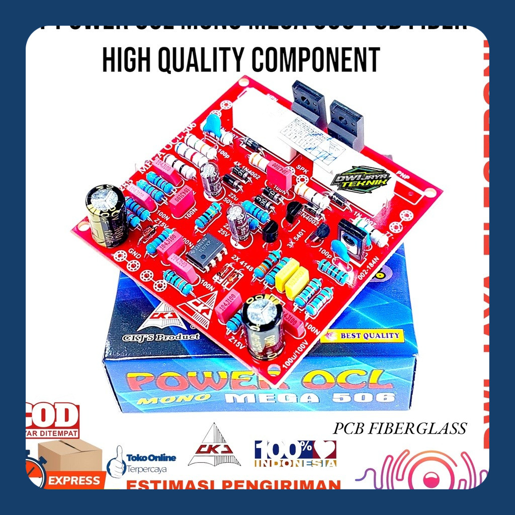 KIT DRIVER SOCL 506 MEGA OCL 506 FIBER METAL FILM by CKJ