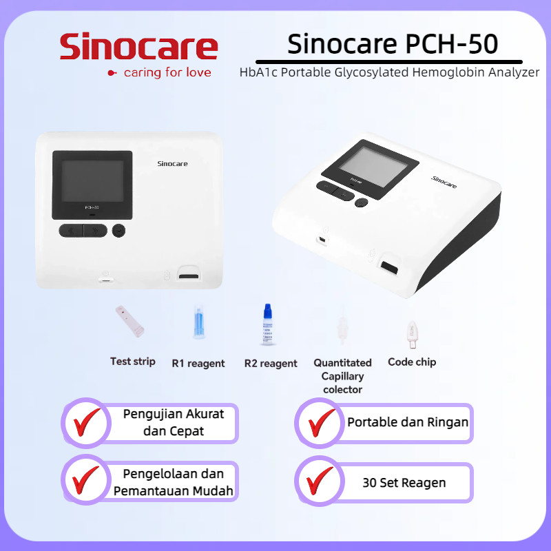 Sinocare PCH 50 HbA1c Portable Glycosylated Hemoglobin Analyzer