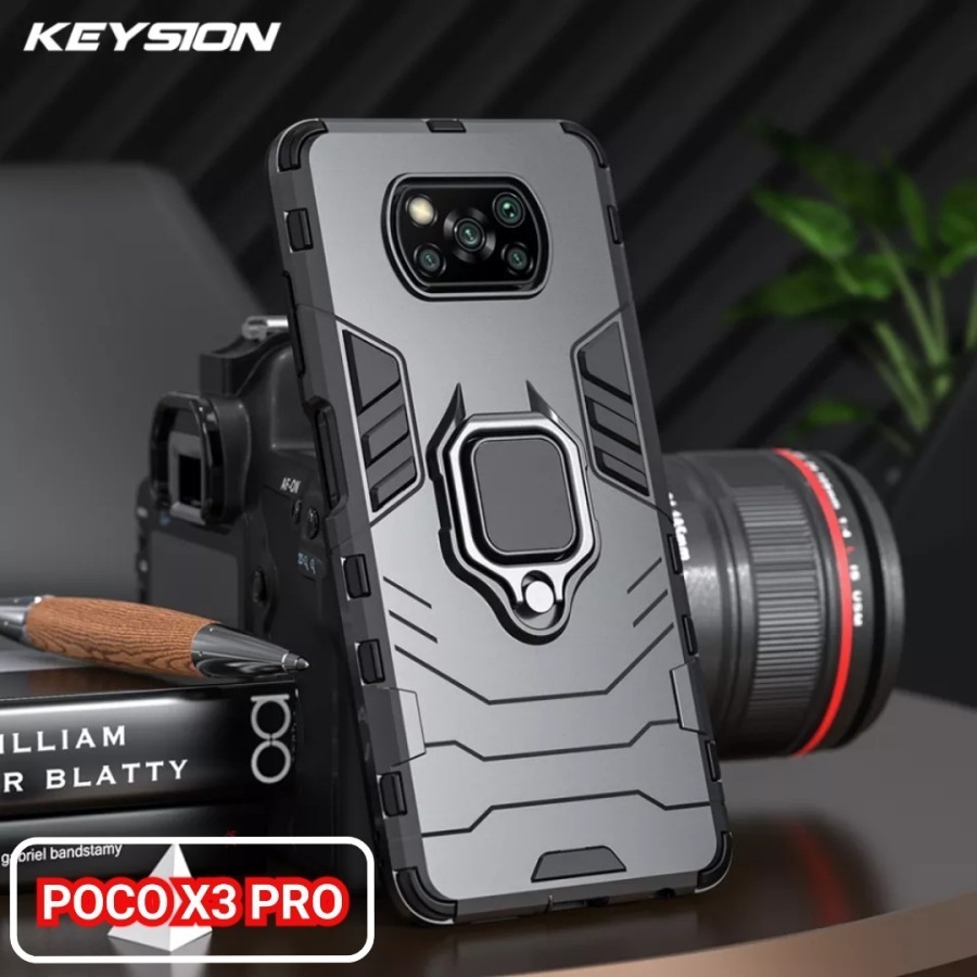 CASE XIAOMI POCO X3 / X3 PRO / X3 NFC / POCO X3 GT IRING CASE ROBOT TRANSFORMER STANDING HOLDER