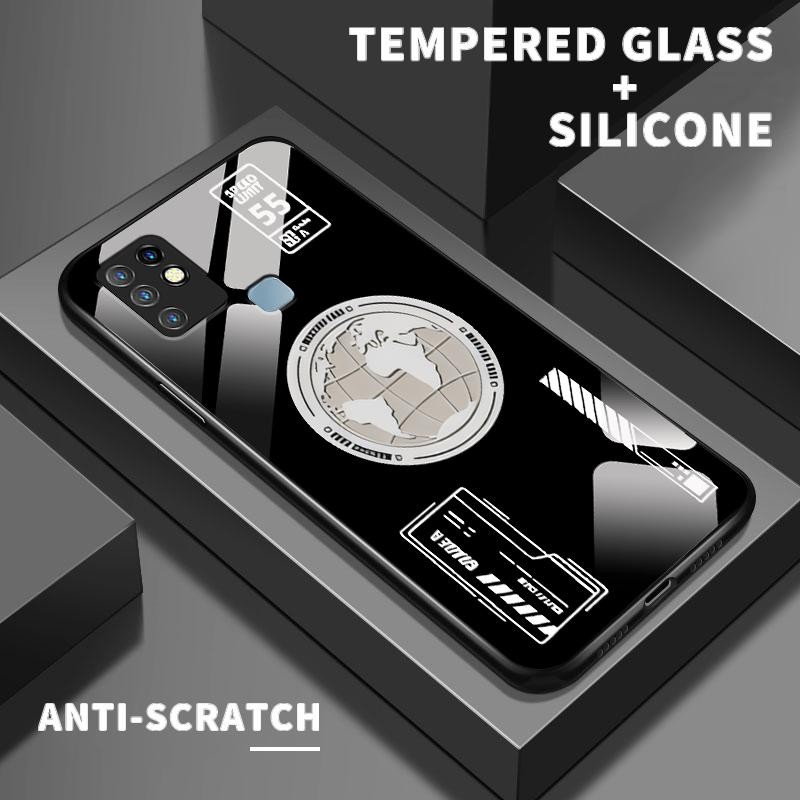 Casing Hp For Infinix Hot 10 Hot 10 Lite Hot 10 Play Hot 11 Play Hot 30i Hot 40i Hot 9 Play Case Gla