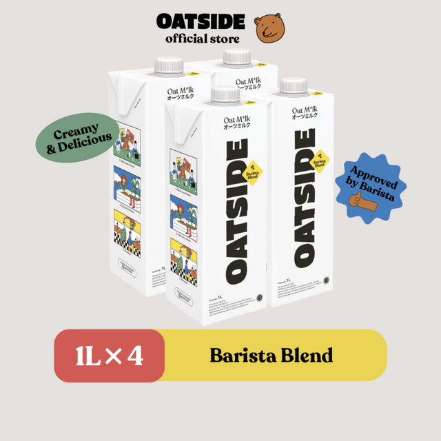 

OATSIDE Oat Milk Barista Blend 1L x 4 pcs