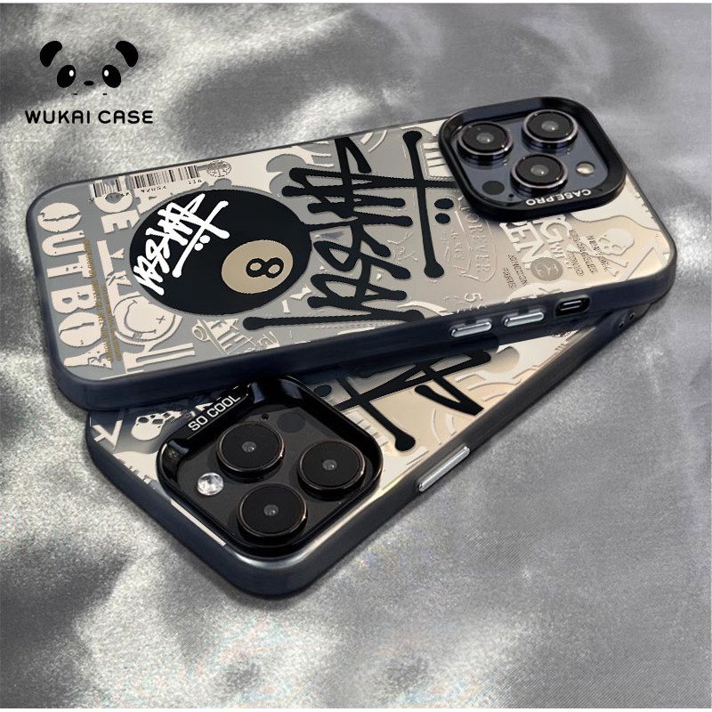 HOT SALE CYK1257 Bola meja hitam untuk case OPPO A3S A3X A16 A16S A18 A54 A57 case hp OPPO A5 2020