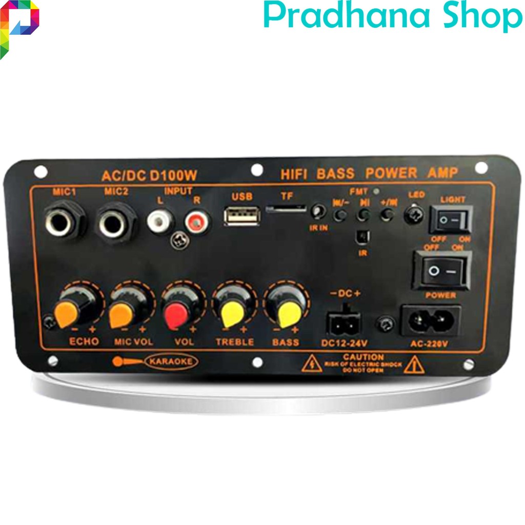 DIY Mesin Amplifiers Ampli Murah Blutut Bluetooth Karaoke Amplifier Board 2 Mic Audio 100W D300
