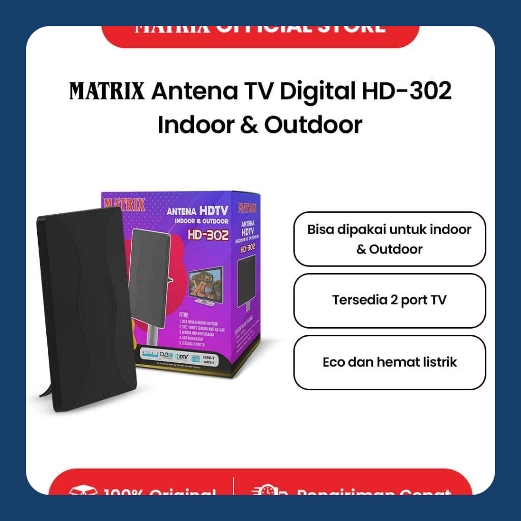 MATRIX - Antena TV Digital HD 302 | Antena TV Digital Indoor & Outdoor