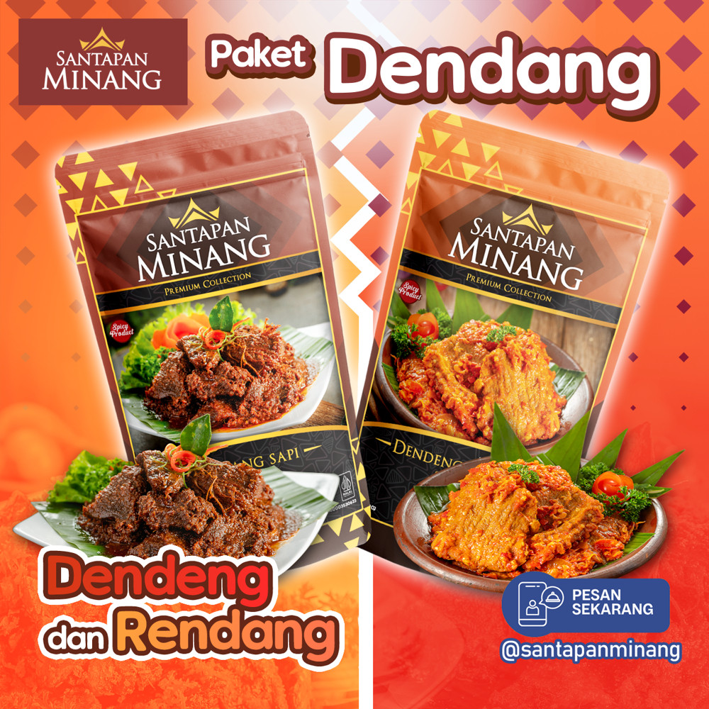 

Paket Dendang Dendeng Balado Basah Lambok & Rendang Daging Sapi Santapan Minang