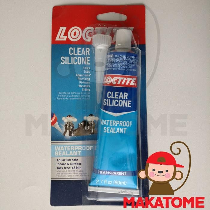 

Loctite Clear Silicone Waterproof Sealant 2.7 oz 80 ml transparent