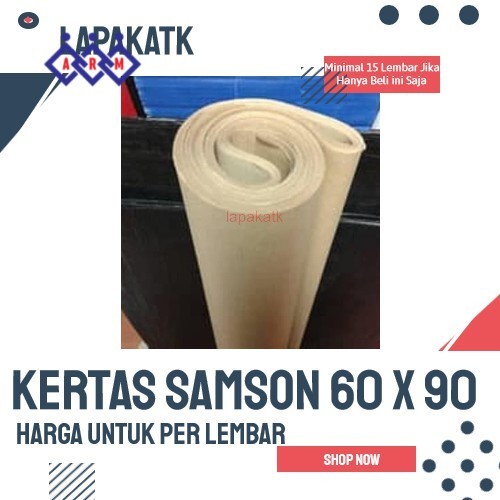 

Kertas Samson Coklat 80 gram 90 x 60 (Per 10 Lembar) + Best Seller