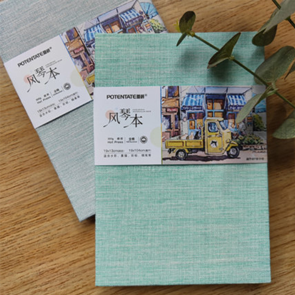 

SeamiArt Potentate 100% Cotton 300gsm Watercolor Folded Drawing Pad Organ Sket Notebook Cold Hot Press Paper
