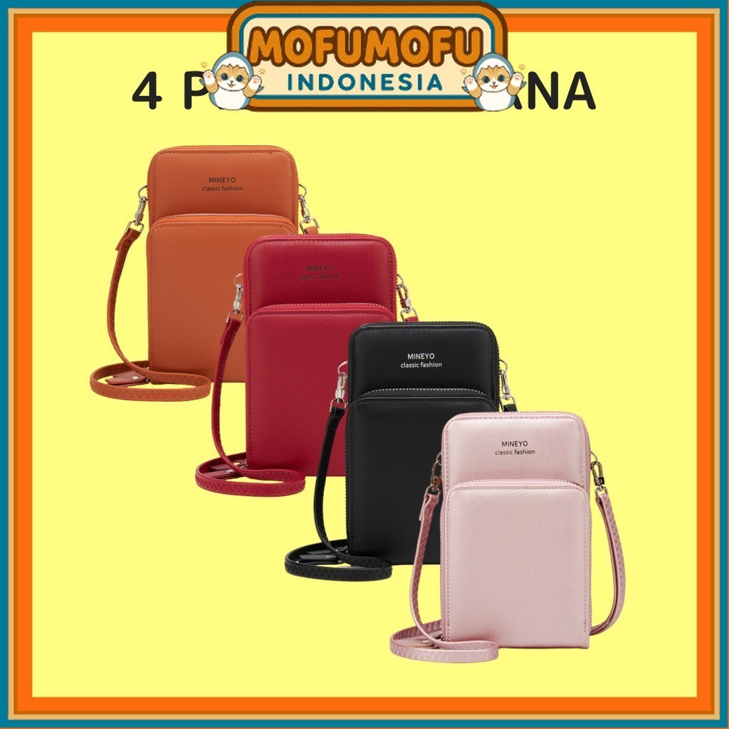 DOMPET HP WANITA  FASHION PESTA MEWAH TALI PANJANG ASLI ABG KULIT LISCA KOREA MURAH PREMIUM