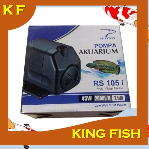 aquarium pompa celup water pump ROSSTON RS 105 I pompa air celup ROSSTON rs 105 i 2000 L/H