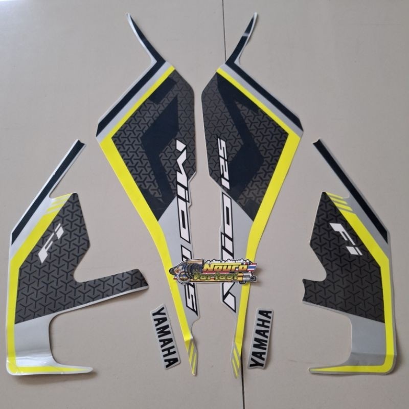 Aksesories motor Striping Yamaha Mio m3 125 mio125  2019 2020 fi silver list stiker motor standar be