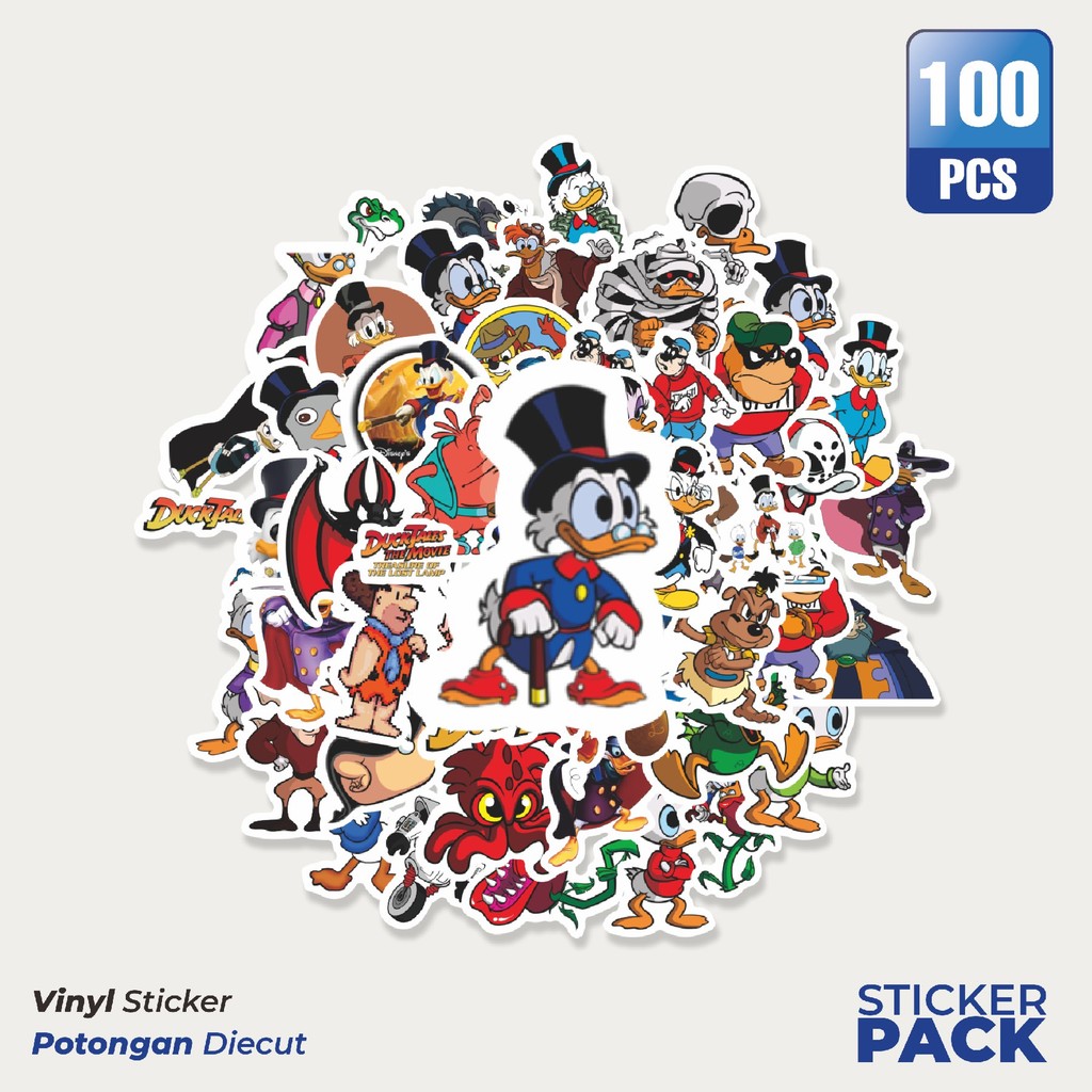 

Stiker Vinyl Sticker Kartun Ducktales (Petualangan Bebek) Sticker Waterproof Aesthetic- Untuk Laptop, Motor, dan Helm - Paper Stationery Pack