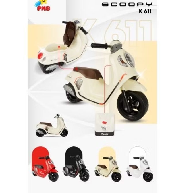 JOY MAINAN ANAK RIDE ON FOOT TO FLOOR BALANCE BIKE PMB F105 FIORINO VESPA / F103 SPIVA / K616 BUS CO