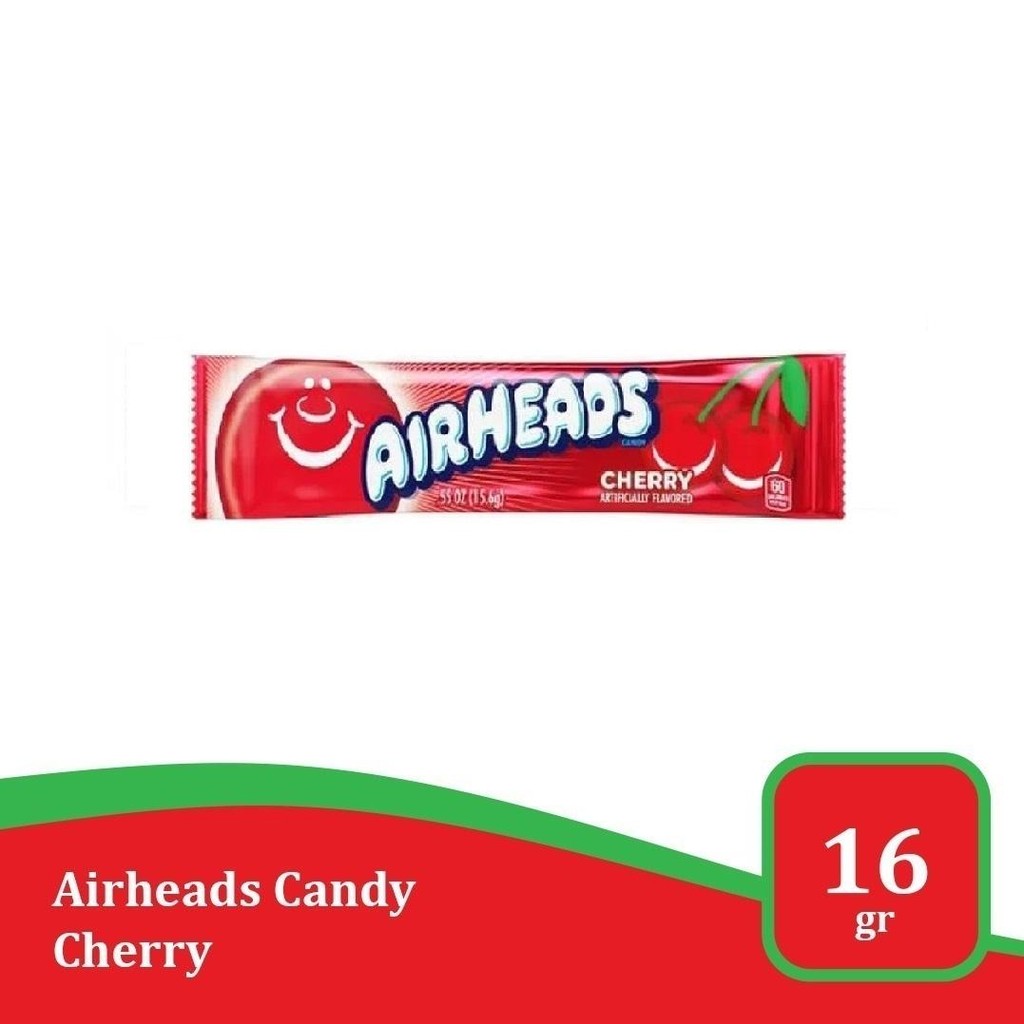 

AirHeads Cherry 0.55-Oz - permen rasa buah import USA