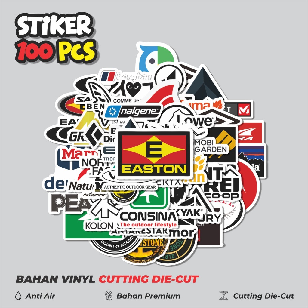 

Terbaru! 50 pcs Stiker Merek Outdoor Dekorasi Lucu Kreatif untuk Notebook, Skateboard, HP