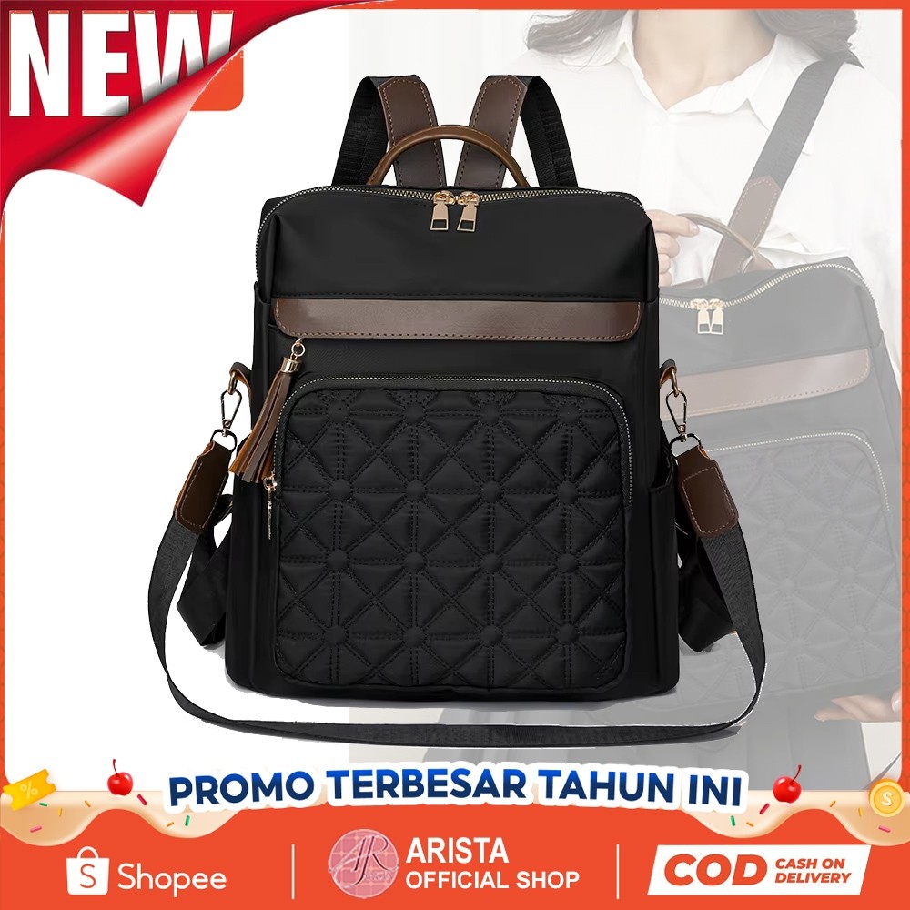 sarmilaayyshopArista - NEW Tas Ransel Wanita LGhost MK002 Tas Ransel Wanita Backpack Trendy Korea St