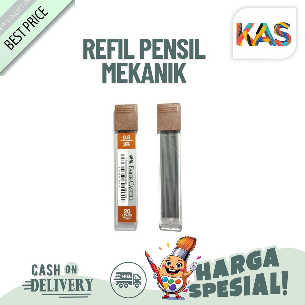 

Refil Pensil Mekanik Faber-Castell 127520 2B 0.5 Super Fine Lead Isi (20 Pcs)