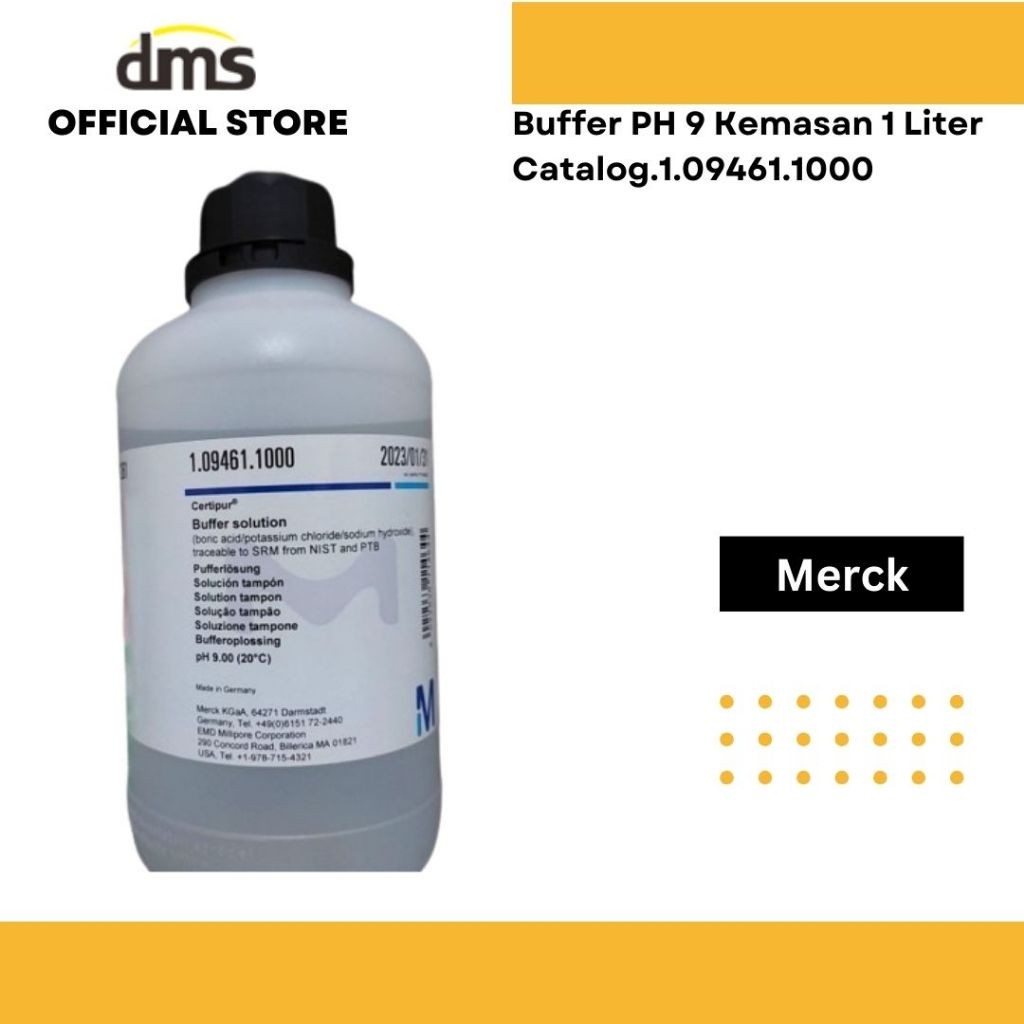 Buffer solution ph9 1 liter Merck