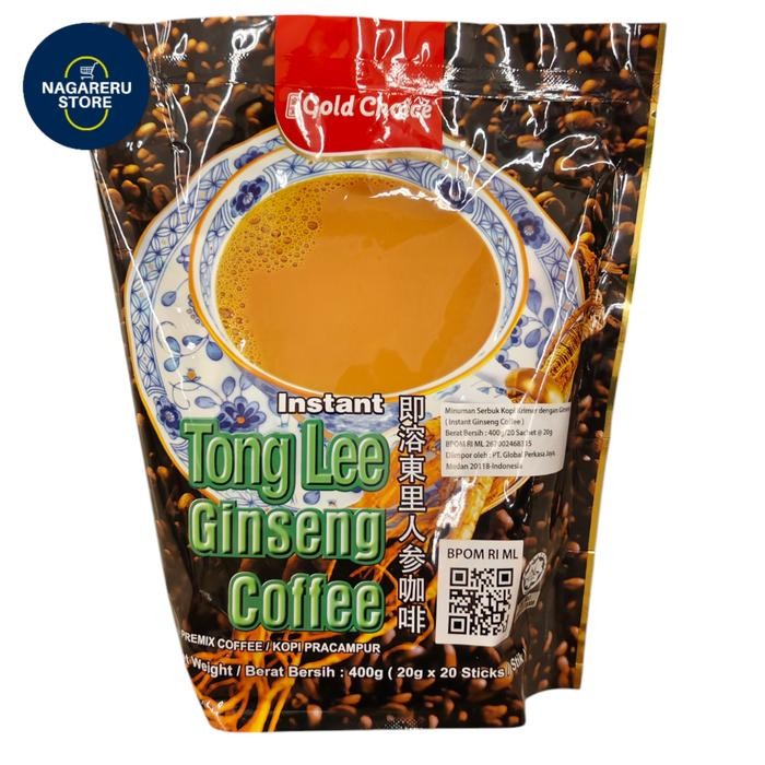 

Gold choice tong lee instant ginseng coffee (minuman serbuk kopi krimer dengan ginseng) 400gr