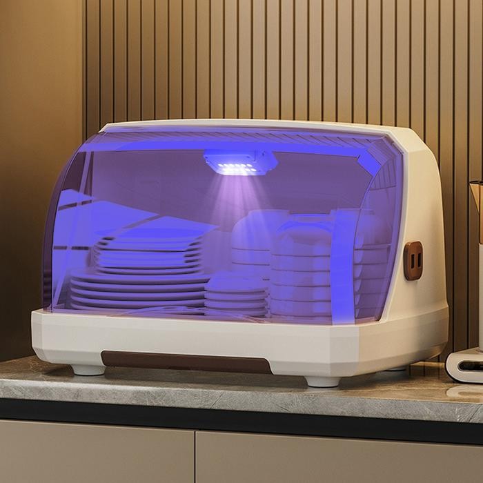 Muzy Tempat Penyimpanan Gelas Piring Makan Rak Pengering Alat Makan Dengan Penutup Anti Debu Serangg